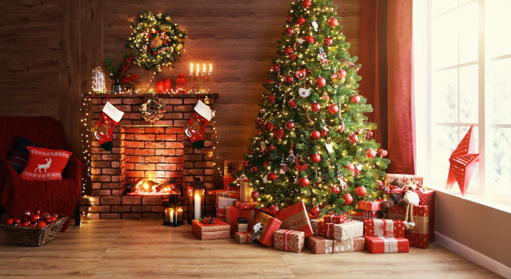 karácsonyfa kandalló